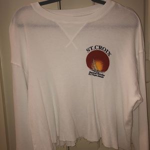J. Galt Brandy Melville Waffle Long Sleeve OS